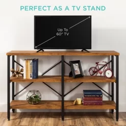 Best Choice Products 55in Rustic 3-Tier Console Table For Living Room, Entry W/ Non-Scratch Feet 12 Best Choice Products 55in Rustic 3-Tier Console Table For Living Room, Entry W/ Non-Scratch Feet -Cozy Living Deals Store GUEST 9408b161 5979 4b4e 8b1f 4276a45eed98