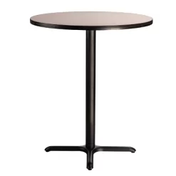 36" Round Composite Core Bar Height Dining Table Laminated Gray With Black Steel Base - Hampden Furnishings 6 36" Round Composite Core Bar Height Dining Table Laminated Gray With Black Steel Base - Hampden Furnishings -Cozy Living Deals Store GUEST 9412ba8d b867 4910 b44a 81e127039f75