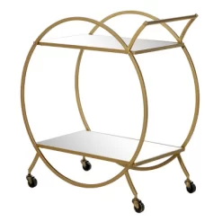 Contemporary Glam Metal Bar Cart - Olivia & May -Cozy Living Deals Store GUEST 94858caa 58bd 4e44 ab99 6a314c866bef