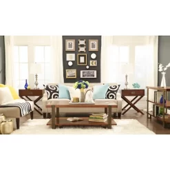 Borden Campaign Accent Table - Inspire Q -Cozy Living Deals Store GUEST 948e4ec9 93e6 49ff 8894 c7de980a36cf