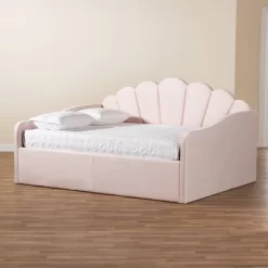 Queen Timila Velvet Fabric Upholstered Daybed Light Pink - Baxton Studio 14 Queen Timila Velvet Fabric Upholstered Daybed Light Pink - Baxton Studio -Cozy Living Deals Store GUEST 949ab271 4ff1 43a4 8360 a2905bddcf2a