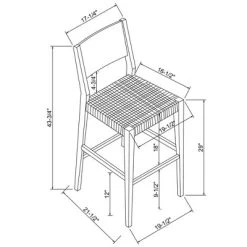 Set Of 2 Clara Barstools Natural - Powell Company -Cozy Living Deals Store GUEST 94b1c43d c218 4848 b815 cd7acb35b065