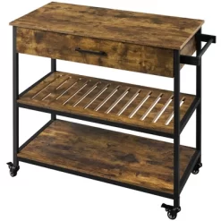 Yaheetech 3-Tier Rolling Kitchen Island Utility Kitchen Cart With Storage Drawer & Shelves -Cozy Living Deals Store GUEST 94b42c4d 50a6 4e52 892a 527ca00de611