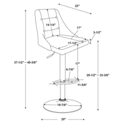 Marston Adjustable Barstool - Powell -Cozy Living Deals Store GUEST 9514dcc6 5ff6 4fc0 aa80 d82e3835afb9