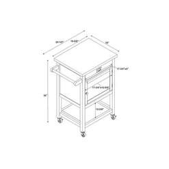 Sydney Apartment Kitchen Cart - Linon -Cozy Living Deals Store GUEST 954afbae b113 47b1 bf74 8b7cbc80332e