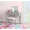 Butterfly Vanity And Stool - Linon