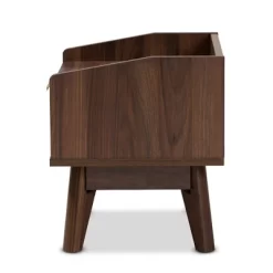 Lena Walnut Finished Wood Nightstand Brown - Baxton Studio -Cozy Living Deals Store GUEST 95aec770 4574 4c68 b2f6 d34643e06b6f