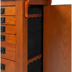 Delia Jewelry Armoire Brown - Powell Company -Cozy Living Deals Store GUEST 95bfe438 f7a8 49a2 adec 9f7eeb134cab