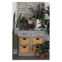 Wood Storage Accent Chest 4 Wicker Basket Drawers Taupe - Olivia & May -Cozy Living Deals Store GUEST 95fc38d3 c494 4794 ba3e 54d4d91a72ce