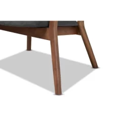 2pc Baron Fabric Upholstered And Wood Living Room Accent Chair Set - Baxton Studio -Cozy Living Deals Store GUEST 9650c046 2066 4e0e a0bf c760a90349b8