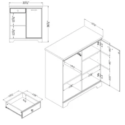 Versa 1 Door Storage Cabinet Gray Maple - South Shore -Cozy Living Deals Store GUEST 96612a2a 8c0a 4720 beda e1c3bfbffc8f