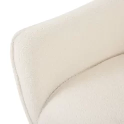 Alphonse Contemporary Boucle Fabric Arm Chair Ivory/Matte Black - Christopher Knight Home 8 Alphonse Contemporary Boucle Fabric Arm Chair Ivory/Matte Black - Christopher Knight Home -Cozy Living Deals Store GUEST 966347e2 6d96 49a1 999f 009dcafc67d5