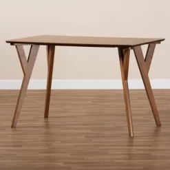 Sahar Mid-Century Wood Dining Table Walnut/Brown - Baxton Studio -Cozy Living Deals Store GUEST 9685d5c1 af53 4d19 9a96 e421205ed768