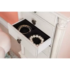 Obrecht Jewelry Armoire Off White - Powell Company -Cozy Living Deals Store GUEST 96b75a1e c685 4d48 85c5 77e80fad1b44