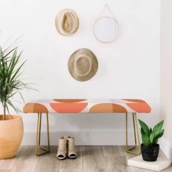 ThirtyOne Illustrations Bench Plum/Tangerine - Deny Designs -Cozy Living Deals Store GUEST 96d6afb2 fda1 45f0 a4c9 f2cac0200354