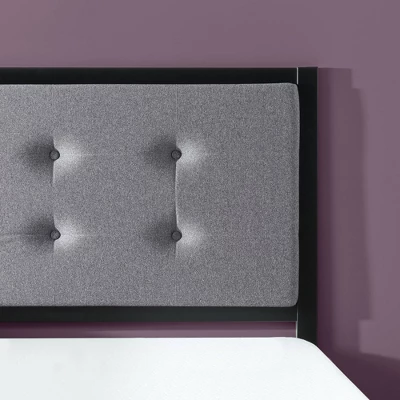 Barbara Upholstered Button Tufted Metal Headboard - Zinus 2 Barbara Upholstered Button Tufted Metal Headboard - Zinus - Image 2