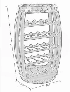 Vintiquewise Rustic Barrel Shaped Wooden Wine Rack For 23 Bottles 10 Vintiquewise Rustic Barrel Shaped Wooden Wine Rack For 23 Bottles -Cozy Living Deals Store GUEST 97b0fb99 2740 4932 98d7 83a190b0ab5c