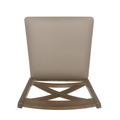 2pc Emory Farmhouse Upholstered Wood Counter Height Barstools - Christopher Knight Home 5 2pc Emory Farmhouse Upholstered Wood Counter Height Barstools - Christopher Knight Home - Image 5