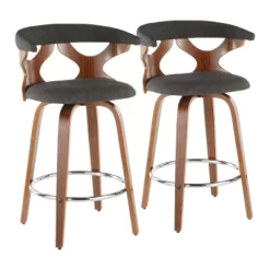 Set Of 2 Gardenia Upholstered Counter Height Barstools - Lumisource -Cozy Living Deals Store GUEST 98205155 9df7 44cf 831d 915f4fb2d9d6