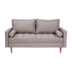Flash Furniture Hudson Mid-Century Modern Loveseat Sofa With Tufted Upholstery & Solid Wood Legs -Cozy Living Deals Store GUEST 9850392f 579a 4ee6 bfb7 c1d2c1fbd0c3