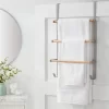 Over The Door Tiered Towel Rack With Wood - Brightroom™