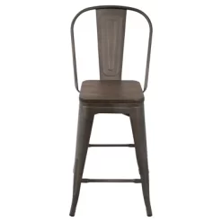 Set Of 2 24" Oregon Industrial High Back Counter Height Barstools - LumiSource 13 Set Of 2 24" Oregon Industrial High Back Counter Height Barstools - LumiSource -Cozy Living Deals Store GUEST 9892c98c 2b51 45ea 80c7 67bfa9474b81