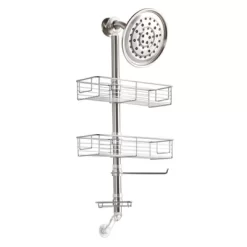 Forma Shower Caddy Station - IDESIGN Vertical Brushed - IDESIGN