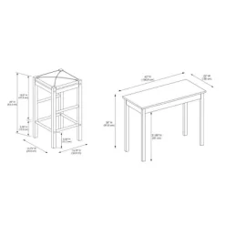 5pc Lancer Faux Marble Tavern Set - Linon -Cozy Living Deals Store GUEST 98d42823 10d5 4e47 aee4 6f6042e124cf