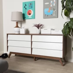 Hildon Mid-Century Modern Wood 6 Drawer Storage Dresser Brown - Baxton Studio 11 Hildon Mid-Century Modern Wood 6 Drawer Storage Dresser Brown - Baxton Studio -Cozy Living Deals Store GUEST 98dd01bb e1a3 42a9 acac 1551eee192db