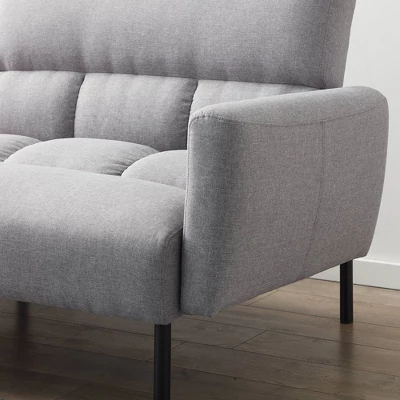 Comfort Collection Futon Sofa Bed With Box Tufting - Lucid 5 Comfort Collection Futon Sofa Bed With Box Tufting - Lucid - Image 5