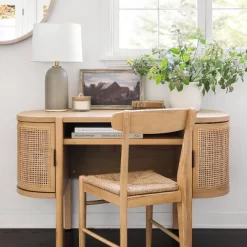 Logan Wood Dining Chair With Woven Seat - Threshold™ Designed With Studio McGee -Cozy Living Deals Store GUEST 9976a675 ca2f 41a0 a6ef 4a5d3b594485
