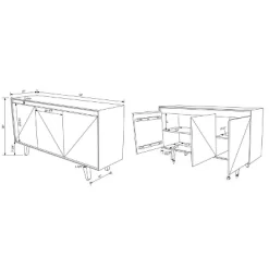 Travard Console Natural - Powell Company -Cozy Living Deals Store GUEST 9995adce 8208 45ee 80e6 9ff0ce2403fe