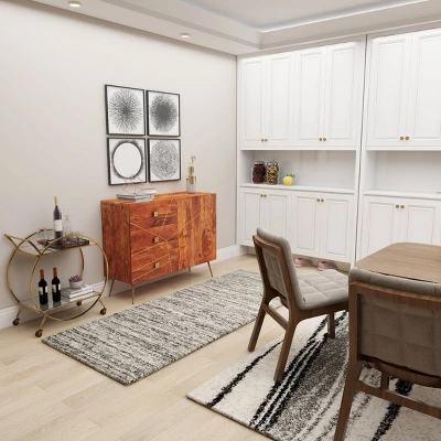 Modern Metal Buffet Brown - Olivia & May 16 Modern Metal Buffet Brown - Olivia & May - Image 16