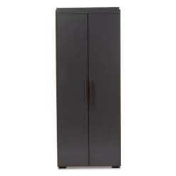7 Shelf Wardrobe Rikke Two-Tone Wood Storage Cabinet Brown - Baxton Studio -Cozy Living Deals Store GUEST 9a48b12c f71a 4790 aa1b ae79f7dee93b
