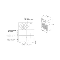 Morse Farmhouse Mobile Wine Cabinet Reclaimed Oak - HOMES: Inside + Out -Cozy Living Deals Store GUEST 9a5ef94f 42ec 4f8d 9605 fdc77909520d