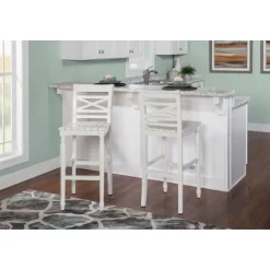 Bristol Barstool White - Powell Company -Cozy Living Deals Store GUEST 9a7e3c39 9fb1 412d bc57 68d1c77bc40c