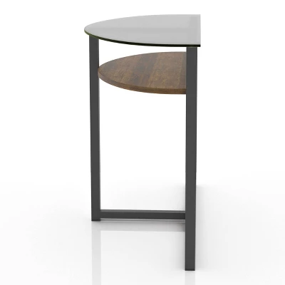 Regivea Open Shelf Sofa Table Black Chrome - MiBasics 3 Regivea Open Shelf Sofa Table Black Chrome - MiBasics - Image 3