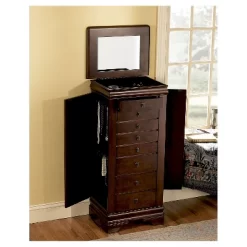 Josette Jewelry Armoire Cherry - Powell Company -Cozy Living Deals Store GUEST 9b543b78 e876 4ba2 b1ba eddbef8b4f44