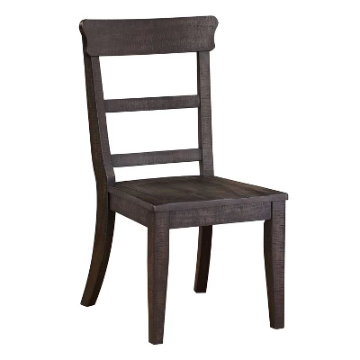 2pk Strasbourg Rustic Ladder Back Side Chairs - HOMES: Inside + Out 3 2pk Strasbourg Rustic Ladder Back Side Chairs - HOMES: Inside + Out - Image 3