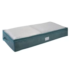Simplify 40 X 18 X 6 2pk Under Bed Storage Bags Dusty Blue
