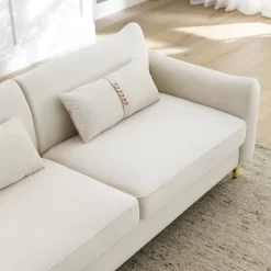 80.3" Modern Velvet Tufted Sofa With 2 Pillows And Gold Legs - ModernLuxe 20 80.3" Modern Velvet Tufted Sofa With 2 Pillows And Gold Legs - ModernLuxe -Cozy Living Deals Store GUEST 9ca2f05f 1a91 40b3 848b 131c6c5d8ce6