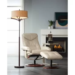 BenchMaster Newport Taupe Faux Leather Recliner Chair Modern Armchair Ottoman Footrest Ergonomic Manual Reclining Swivel For Bedroom Living Room Home -Cozy Living Deals Store GUEST 9caf0e93 3c47 49cb b545 29fc3717061d