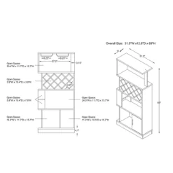 Wellster Wine Cabinet For 11 Wine Bottles And Stemware Rack - MiBasics -Cozy Living Deals Store GUEST 9ce2d175 504d 45ea 8c29 989718dc3c0b