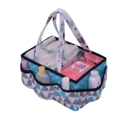 Bacati - Woodlands Aqua/Navy/Gray Boys Cotton Nursery Storage Caddy -Cozy Living Deals Store GUEST 9d1b216d 66f5 4856 a957 4ce0a5a7964e