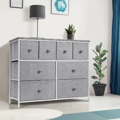 Sorbus Drawer Fabric Dresser For Bedroom Home And Office Gray 3 Sorbus Drawer Fabric Dresser For Bedroom Home And Office Gray - Image 3