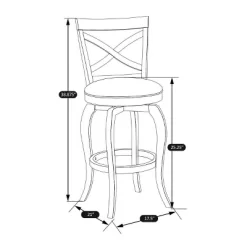 25" Ellendale Wood Counter Height Barstool White - Hillsdale Furniture -Cozy Living Deals Store GUEST 9e1650f0 9872 437a 8547 952e8e67ba01