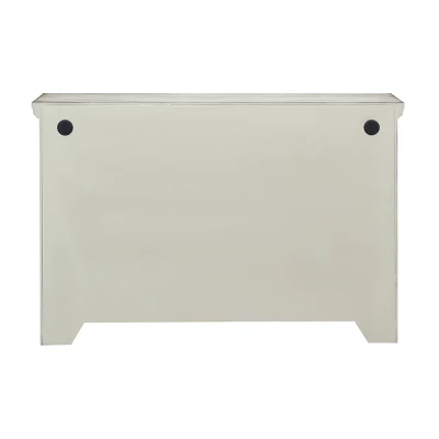 Lane 3 Door Storage Credenza/Cabinet With Mirrored Doors Burnished Gray - Treasure Trove 3 Lane 3 Door Storage Credenza/Cabinet With Mirrored Doors Burnished Gray - Treasure Trove - Image 3