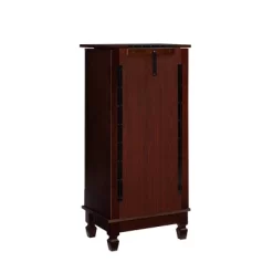 Tierra Contemporary Jewelry Armoire Merlot Brown - Powell Company -Cozy Living Deals Store GUEST 9ed86592 5676 4c8b 9d08 9cf6ec9c8537