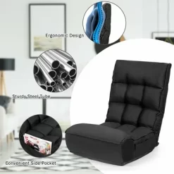 Costway 4-Position Floor Chair Folding Lazy Sofa W/Adjustable Backrest & Headrest -Cozy Living Deals Store GUEST 9f7d0c2e f2b4 45e0 85a0 96e4cced9a5a