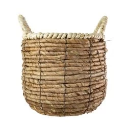 Wrapped Rim Basket Banana Leaf, Corn Husk & Metal - Foreside Home & Garden -Cozy Living Deals Store GUEST 9f7eef54 1db3 41bd 8c15 94013906f22c